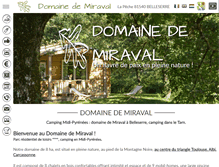 Tablet Screenshot of domaine-de-miraval.com